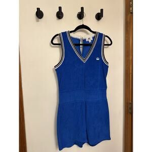Juicy Couture Towel Terry Sleeveless Romper Small Blue NWT $69